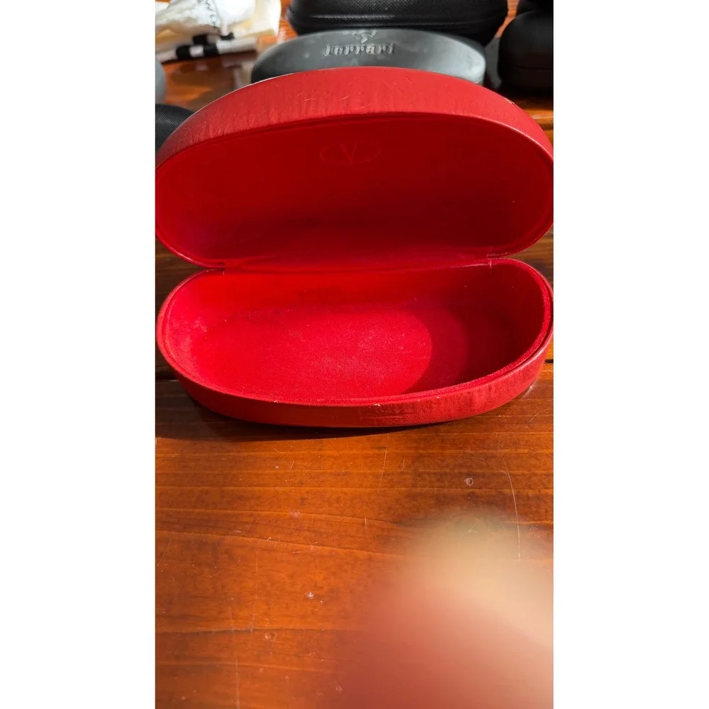 Valentino Red Hard Shell Sunglasses Case Eyewear‎ Holder